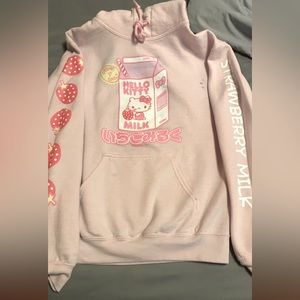HELLO KITTY STRAWBERRY MILK HOODIE